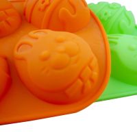 3D Easter Eggs Rabbit Shape Chocolate Silicone Mold DIY Baking Tray Soap Mould