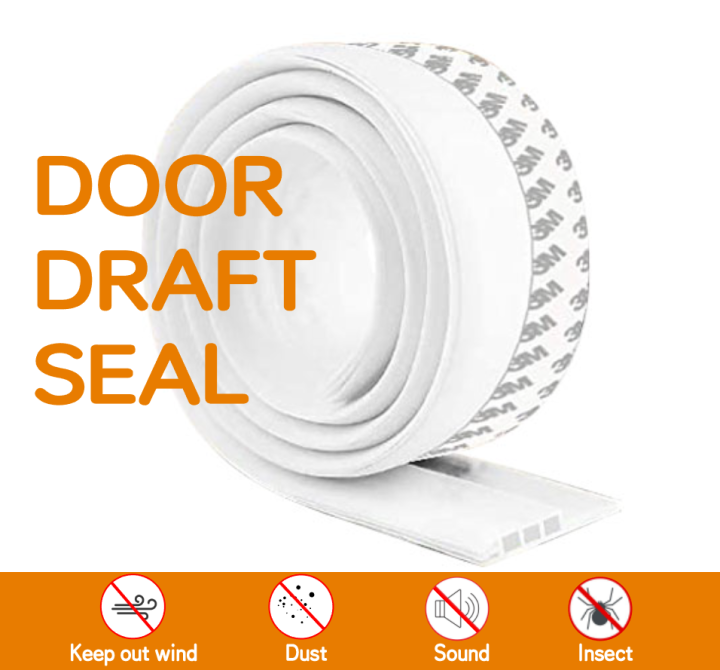 Door Draft Stopper Under Door Seal,Door Sweep for Exterior & Interior  Doors, Door Window Blocker Dust and Noise Insulation Weather Stripping  Draft Guard Insulator 