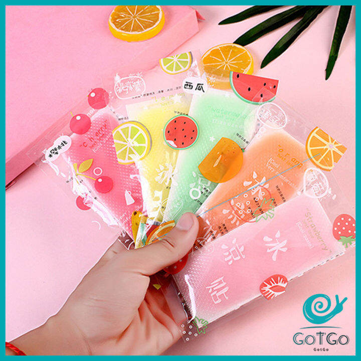 gotgo-สติ๊กเกอร์ลดไข้-เจลลดไข้-เจลเย็น-เจลหอมๆ-กลิ่นผลไม้-cooling-sticke