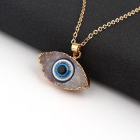 Bohemian Vintage Turkish Evil Eye Pendant Necklace Fashion Clavicle Chain Statement Long Necklace Women Jewelry Femme Collares