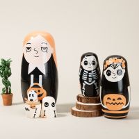 [Toy City] ฮาโลวีนสาว M Atryoshka มือทาสีเลดี้รังเครื่องประดับตุ๊กตาผู้หญิงตกแต่งบ้าน