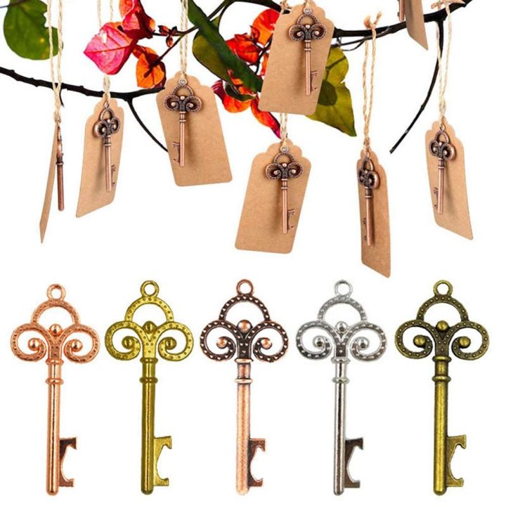 xiegk-มินิ-วินเทจ-ของชำร่วยงานแต่งงาน-โลหะ-อุปกรณ์บาร์-รูปกุญแจ-อุปกรณ์ครัว-กุญแจโครงกระดูก-ที่เปิดเบียร์-พวงกุญแจที่เปิดขวด
