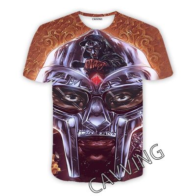 Hot Rapper MF Doom 3D พิมพ์สบายๆเสื้อยืด Hip Hop Tee เสื้อ Harajuku สไตล์ Tops เสื้อผ้าแฟชั่นสำหรับผู้หญิง/ ผู้ชาย