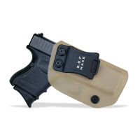 B.B.F Make IWB KYDEX ซองปืนเหมาะกับ: Glock 26 27 28ยุทธวิธีด้านในเอวพกพาซองหนังใส่ปืนพกแบบปิดกระเป๋าคลิปหนีบเข็มขัดการล่าสัตว์กลางแจ้ง Holsters อุปกรณ์เสริม B.B.F Make