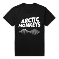 prevalent ผู้ชายเสื้อยืดเสื้อยืดแขนสั้นพิมพ์ลาย Arctic Monkeys Sound Wave