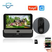 【LZ】 Tuya Smart Peephole Camera 1080P HD Video Doorbell Wifi Home Bell PIR Motion Detection Intercom for Home Surveillance