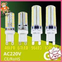 JJHY หลอดฮาโลเจน SMD2835/3014 48/64/96/104LED AC 220V G9หลอดสปอตไลท์โคมระย้าไฟ LED