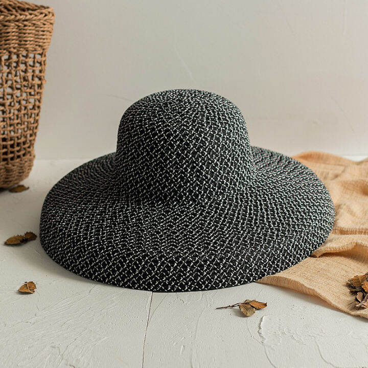 summer-hepburn-style-vintage-design-straw-hat-women-girls-solid-color-beach-holiday-big-sun-cap