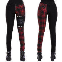 Plaid Pants Women High Waist Y2k Punk Pant Summer Spring 2021 Streetwear Woman Fashion Slin Fit Patchwork Zipper Gothic Pants