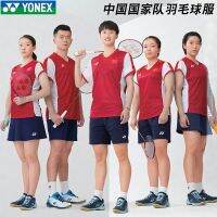 ☃แจ็คเก็ตกีฬาแขนสั้นชุดแข่งทีมจีน YONEX ชุดแบดมินตัน YY ใหม่