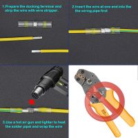 ‘；【=- Solder Seal Wire Connectors Waterproof Heat Shrink Butt Connectors Electrical Wire Terminals Marine Insulated Butt Splices Solde