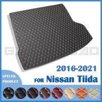 Alas Bagasi Mobil สำหรับ Nissan Tiida 2016 2017 2018 2019 2020 2021 Hiasan Interior ส่วนประกอบรถยนต์ตามสั่ง