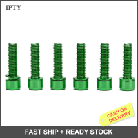 IPTY 6pcs BICYCLE Stem screw M5x18mm ชุดหูฟัง Bolt พร้อมเครื่องซักผ้า Handlebar Bolt