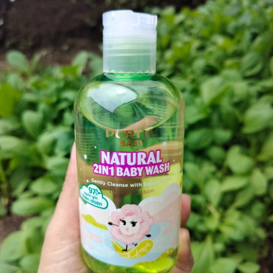 Sữa tắm gội thiên nhiên purite baby cherry blossom - ảnh sản phẩm 1