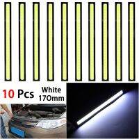 ◎❖▽ 10Pcs/Set 17CM Car LED Light Strip COB DRL Daytime Running Light DC10V-12V Waterproof Fog Light Car Styling Car Accessories