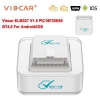 ℗♈❁ Viecar ELM327 V1.5 Bluetooth 4.0 OBD 2 OBD2 PIC18F25K80 ELM 327 V1 5 OBDII Car Diagnostic Scanner ODB2 Auto tool Code Reader