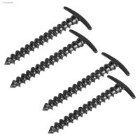 ﺴ✕✸ 4 Pcs/Set Useful Camping Tent Pegs Anti-deformed Tent Pegs Portable Fixed Tent Spiral High Hardness Ground Anchors