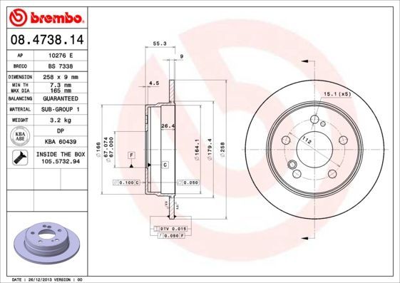 benz-จานเบรค-หลัง-brembo-เบนซ์-รุ่น-w124-w201-190e-w202-เบอร์-08-4738-14-oe-201-423-09-12-trw-df1583-จานเบรคหลัง-จานดิสเบรค-จานดิสเบรก-จานเบรก