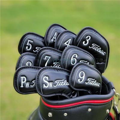 10pics/a Lot Golf Club Iron Headcover (3456789PAS) for Iron Head Cover Pu Leather Sports Golf Club Iron Head Cover