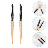 ETEREAUTY 2 Pcs Hairdressing Small Roller Comb Styling Brush Travel Grooming Circular Volumizing Bangs Log