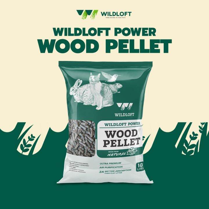 Wildloft Power Wood Pellet Charcoal 10L ขี้เลื่อยชาโคลไวลด์ลอฟท์