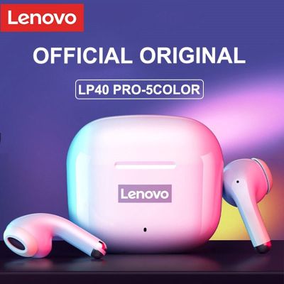 ZZOOI Original Lenovo LP40 Pro TWS Wireless Earphone Bluetooth 5.1 Dual Stereo Noise Reduction Bass Touch Control 250mAh New 2022