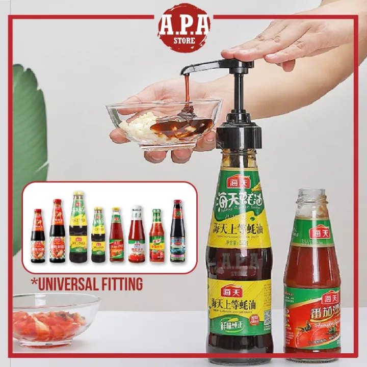 APA Oyster Sauce Bottle Dispenser Pressure Pump Bottle Nozzle Household