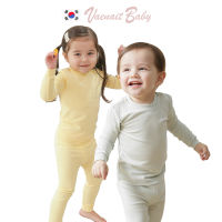 [KOREA Vaenait BABY] ชุดนอนผ้าฝ้าย สีพื้น สําหรับเด็กผู้ชาย ผู้หญิง 12 เมตร -12 ปี Set2