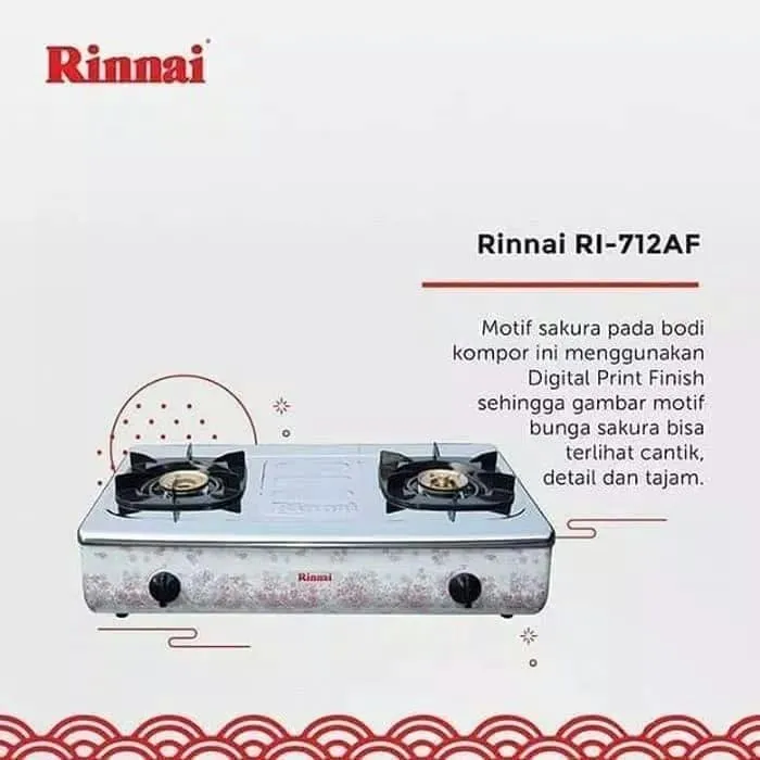 Kompor Gas Rinnai Ri 712 Af Lazada Indonesia