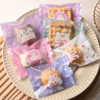 【DT】 hot  100pcs Cartoon Nougat Sugar Bags Plastic Machine Hot Sealed Bag Chocolates Cookies Wrapping Bag DIY Handmade Baking Supplies