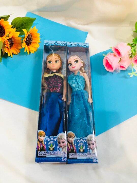 ตุ๊กตาเอลซ่า-แอนนา-เจ้าหญิงโฟร์เซ่น-frozen-doll-แพ็ค-2-ตัว