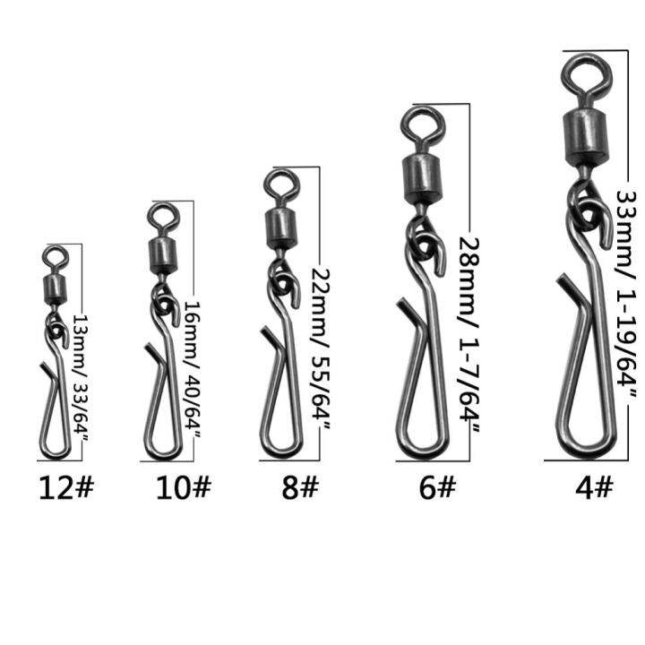 50-100ชิ้นกล่องสแตนเลสตกปลาหมุน-s-nap-ลูกโซ่กลิ้งหมุนด้วยติดยาเสพติด-s-nap-ตะขอปลาอุปกรณ์เครื่องมือ