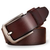 Men Belt Male High Quality Leather Belt Men Male Genuine Leather Strap Luxury Pin Buckle Fancy Vintage Jeans  male belt Belts