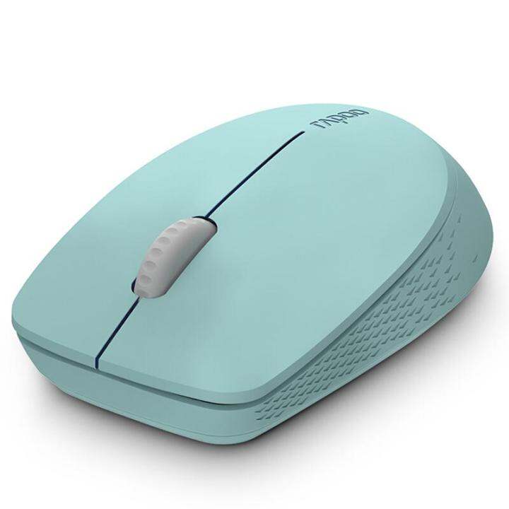 rapoo-m100-silent-multi-mode-wireless-mouse-สีเขียว-ประกันศูนย์-2ปี-ของแท้-เสียงคลิกเบา-green