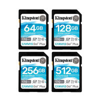 Kingston SD Card 64GB 128GB 256GB การ์ดหน่วยความจำ SDG3สูงสุด170เมกะไบต์วินาทีอ่าน V30 U3 Flash Card C10สำหรับกล้อง