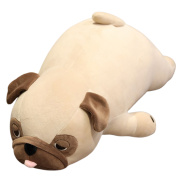 Dog Plush Doll Cute Cartoon Lazy Pug Plushies Soft Stuffed Animals Plush