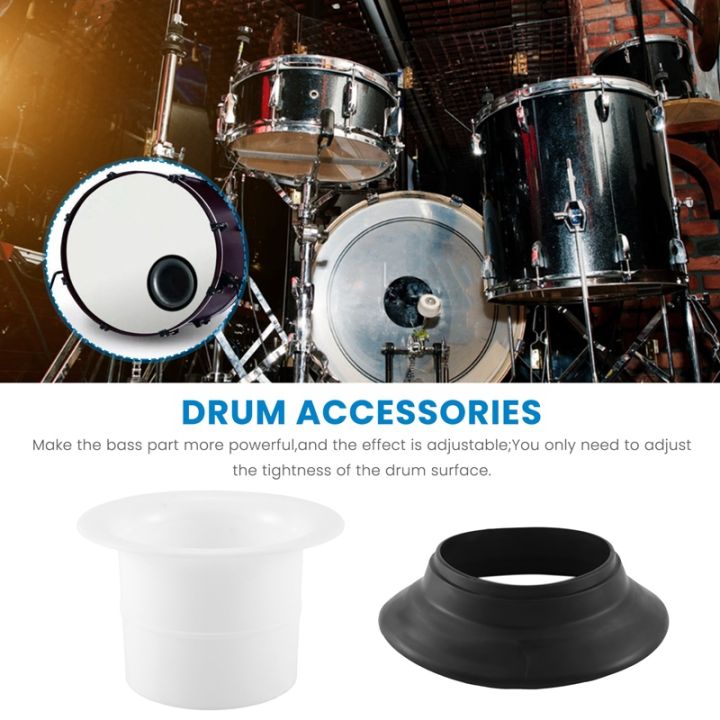 bass-drum-enhancer-abs-rubber-bass-drum-kick-enhancer-with-black-port-hole-protector-mic-hole-drum-head