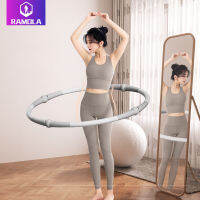 Ramola ฮูล่าฮูป hula hoop ลดหน้าท้อง แบบเพิ่ม-ลดน้ำหนักได้ ซม วัสดุป้องกันสิ่งแวดล้อม โยคะ Yoga