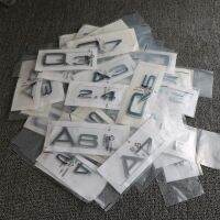 【car parts】ด้านหลัง Trunk Emblem โลโก้ป้ายสติกเกอร์สำหรับ Audi A3 A4 A5 A6 A7 A8 Q3 Q5 Q7 3.2 3.0T 2.0T 4.2 2.4 3.6