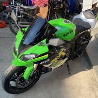 เทรนด์ใหม่กระจกบังลมหน้ากระจกบังลม ZX6R คู่สำหรับ Kawasaki NINJA ZX-6R 636 2009- 2019 2018 2017 2016หน้าจอแผ่นเบนทางลม2015