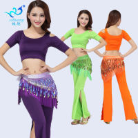 ผู้หญิง Belly Dance ชุดใหม่ Belly Dance Practice ชุด Belly Dance Off-The-ไหล่แขนสั้นชุด Modal Dance Practice ชุดเต้นรำ