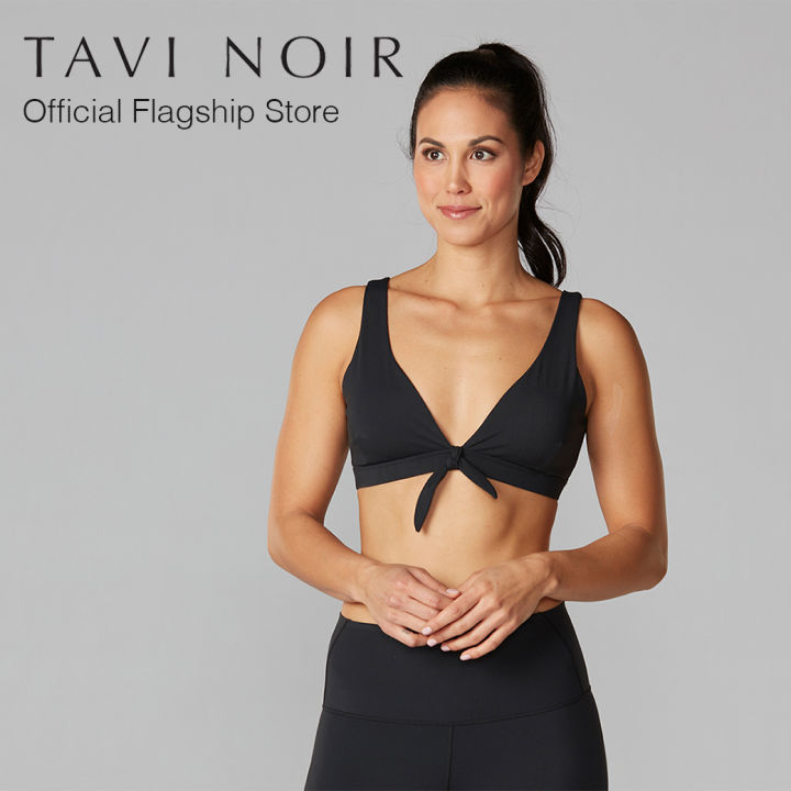 tavi-noir-แทวี-นัวร์-บราออกกำลังกาย-tie-front-bra