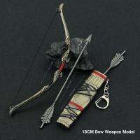 18CM of War Ragnarok Game Peripheral Loki Aesir Bow Miniature Alloy Keychain Pendant Ornaments