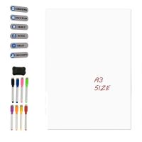 Magnetic Dry Erase Whiteboard. Includes 8 Magnetic Dry Erase Markers, Assorted Colors. Great for Fridge