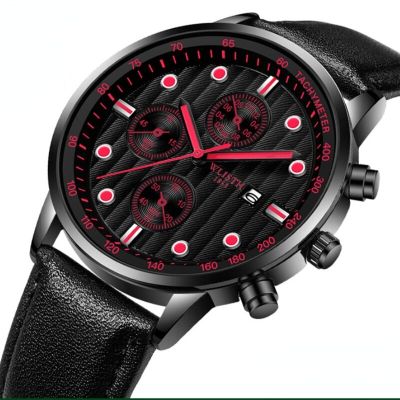 2022 Mens Quartz Wrist Watch Clock Leather Strap Sport Business Casual Waterproof Top Brand Simple For Male Relogio Masculino