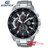 (ผ่อนชำระ สูงสุด 10 เดือน)  Casio Edifice Chronograph นาฬิกาข้อมือผู้ชาย สายสแตนเลส รุ่น EFV-550D-1AVUDF (หน้าปัดดำ)