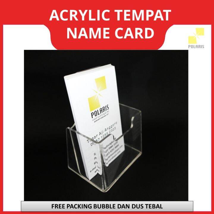 Kotak Display Kartu Nama Akrilik Tempat Kartu Bisnis Acrylic Name