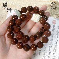 Jindaiyuan แหวนคู่ทำจากวัสดุธรรมชาติหยกสีขาวสร้อยข้อมือลูกประคำตื่นทำจากลูกปัดพระพุทธรูปหญิงและผู้ชายแผ่นเล่นเล่นที่จับชิ้น