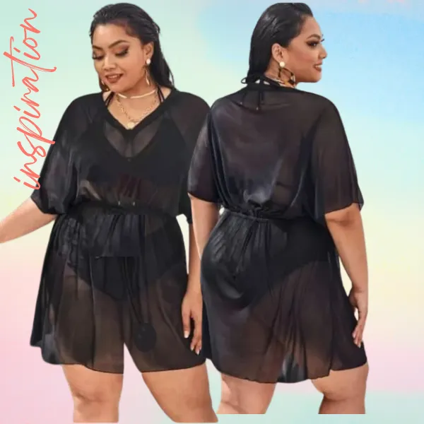 TheUrbanFashion ASHLEY COVER UP MESH swimsuit cover up Lazada PH