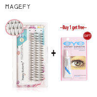 MAGEFY 11มม.ประเภทแซนวิช Eyelashes Black Mink ผม Segmented ต่อขนตาธรรมชาติน้ำหนักเบาขนตาปลอม